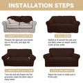 100% Waterproof Sofa Cover Non Slip Couch Cover Stretch Slipcover Leakproof Couch Protector for Kids Dogs Cats Pets, Coffee, Sofa