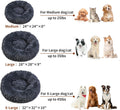 Calming Dog Bed and Cat Bed, anti Anxiety Pet Bed Dog Mat round Fluffy Dog Bed for Large Pets, Cat Beds for Indoor Cats, Comfortable Warm and Washable Dog Beds for Large Dogs (24