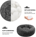 Calming Dog Bed and Cat Bed, anti Anxiety Pet Bed Dog Mat round Fluffy Dog Bed for Large Pets, Cat Beds for Indoor Cats, Comfortable Warm and Washable Dog Beds for Large Dogs (24