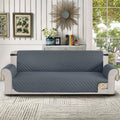 100% Waterproof Sofa Cover Non Slip Couch Cover Machine Washable Slipcover Leakproof Furniture Protector for Dogs Kids Pets, Dark Gray, Sofa - PetOhPets