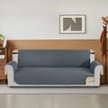 100% Waterproof Sofa Cover Non Slip Couch Cover Machine Washable Slipcover Leakproof Furniture Protector for Dogs Kids Pets, Dark Gray, Sofa - PetOhPets