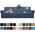 100% Waterproof Sofa Cover Non Slip Couch Cover Stretch Slipcover Leakproof Couch Protector for Kids Dogs Cats Pets, Aegean Blue, Oversized Sofa - PetOhPets