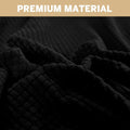 100% Waterproof Sofa Cover Non Slip Couch Cover Stretch Slipcover Leakproof Couch Protector for Kids Dogs Cats Pets, Black, Loveseat - PetOhPets
