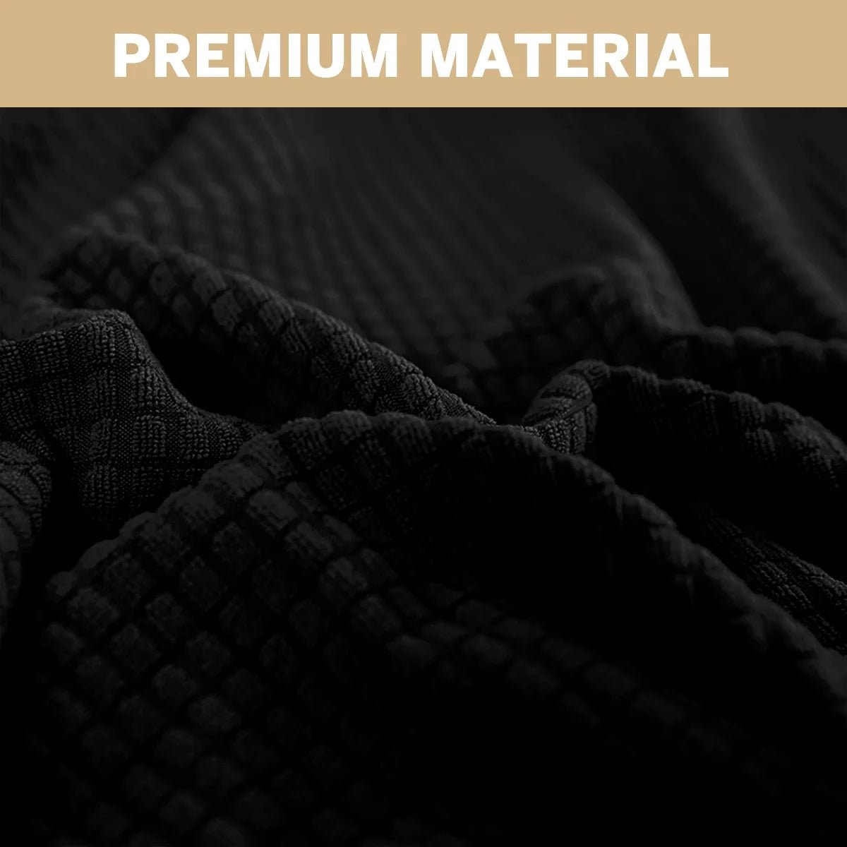 100% Waterproof Sofa Cover Non Slip Couch Cover Stretch Slipcover Leakproof Couch Protector for Kids Dogs Cats Pets, Black, Loveseat - PetOhPets