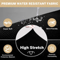 100% Waterproof Sofa Cover Non Slip Couch Cover Stretch Slipcover Leakproof Couch Protector for Kids Dogs Cats Pets, Black, Loveseat - PetOhPets