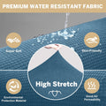 100% Waterproof Sofa Cover Non Slip Couch Cover Stretch Slipcover Leakproof Couch Protector for Kids Dogs Cats Pets, Dust Blue, Sofa - PetOhPets