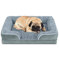 Dog Bed for Medium Small Dogs Waterproof Orthopedic Dog Sofa Bed Non Slip Pet Couch with Removable Washable Cover Supportive Foam M to XXL, Gray