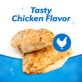Chicken flavor dog dental treats for tartar control and fresh breath support