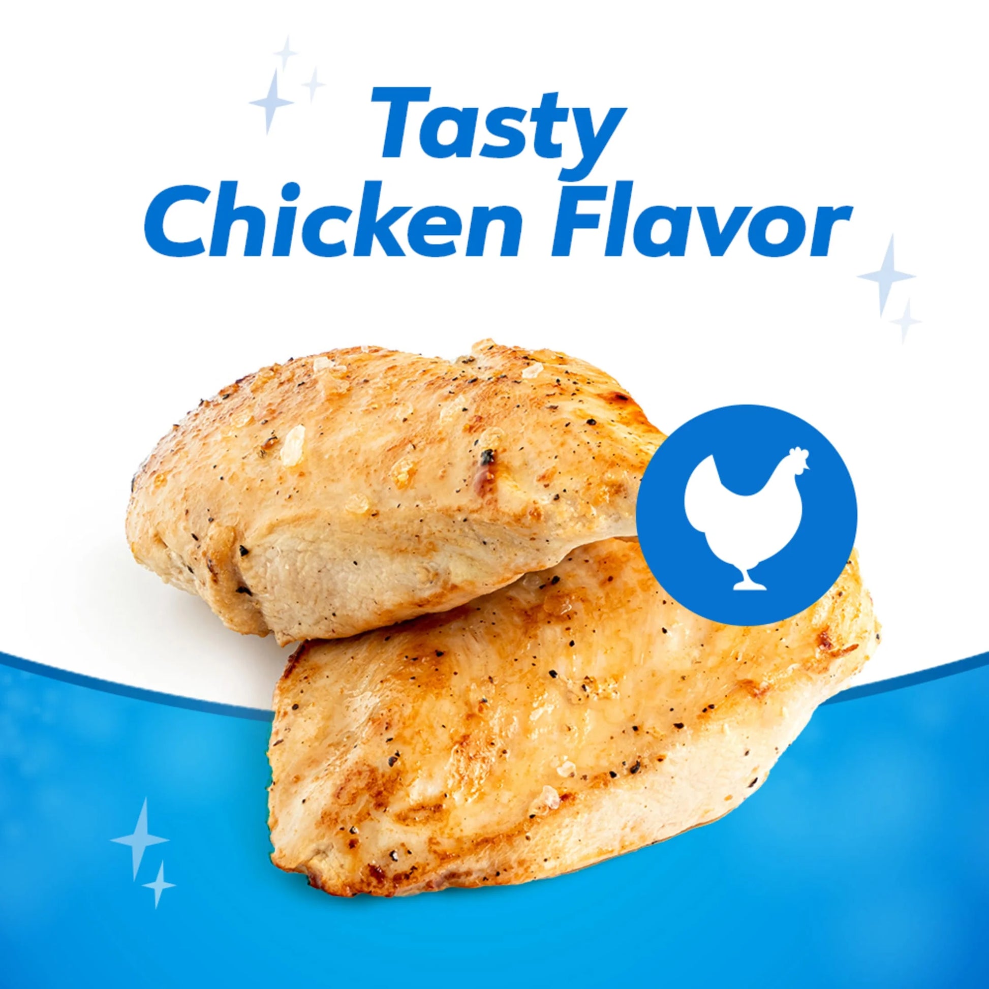 Chicken flavor dog dental treats for tartar control and fresh breath support
