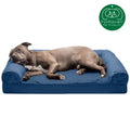 Pet Products Quilted Orthopedic Sofa Pet Bed for Dogs & Cats - Navy, Large