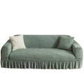 High Elastic Bubble Grid Sofa Cover 1/2/3/4 with Skirt Hem, All Season Universal Pet anti Dirt Couch Covers for Living Room