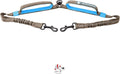 Exquisite Leash Coupler for Two Large Dogs with Tangle-Free Swivel. Dual Dog Attachment, Smooth Walks Guaranteed. You Will Absolutely Love This Amazing Gear for 2 Dogs (Grey & Blue)