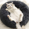 Donut Dog & Cat Bed - Faux Fur Cuddler, Round, Comfortable for Small to Large Dogs, Ultra Soft, Self Warming, Multiple Sizes