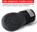 Dog Shoes for Large Dogs, Medium Dog Boots & Paw Protectors for Winter Snowy Day, Summer Hot Pavement, Water-Resistant in Rainy Weather, Outdoor Walking, Indoor Hardfloors Skid-Resistant Sole