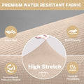 100% Waterproof Sofa Cover Non Slip Couch Cover Stretch Slipcover Leakproof Couch Protector for Kids Dogs Cats Pets, Taupe, Sofa
