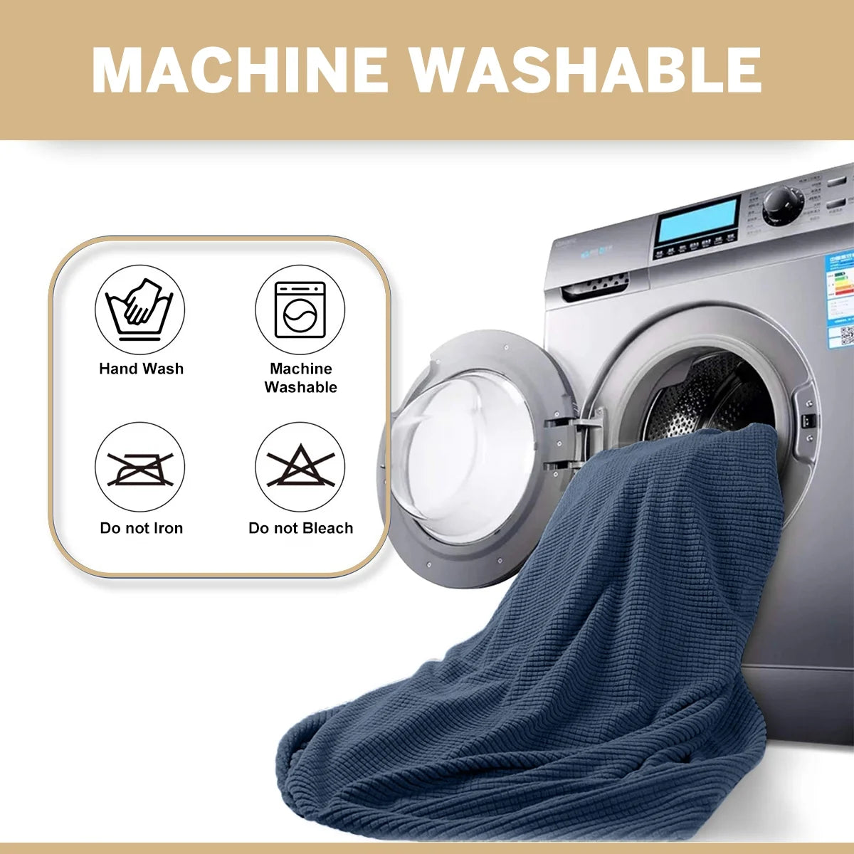 100% Waterproof Sofa Cover Non Slip Couch Cover Stretch Slipcover Leakproof Couch Protector for Kids Dogs Cats Pets, Aegean Blue, Oversized Sofa