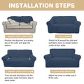 100% Waterproof Sofa Cover Non Slip Couch Cover Stretch Slipcover Leakproof Couch Protector for Kids Dogs Cats Pets, Aegean Blue, Chair