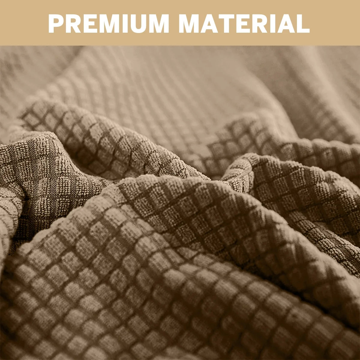 100% Waterproof Sofa Cover Non Slip Couch Cover Stretch Slipcover Leakproof Couch Protector for Kids Dogs Cats Pets, Leather Color, Chair