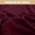 100% Waterproof Sofa Cover Non Slip Couch Cover Stretch Slipcover Leakproof Couch Protector for Kids Dogs Cats Pets, Wine Red, Sofa