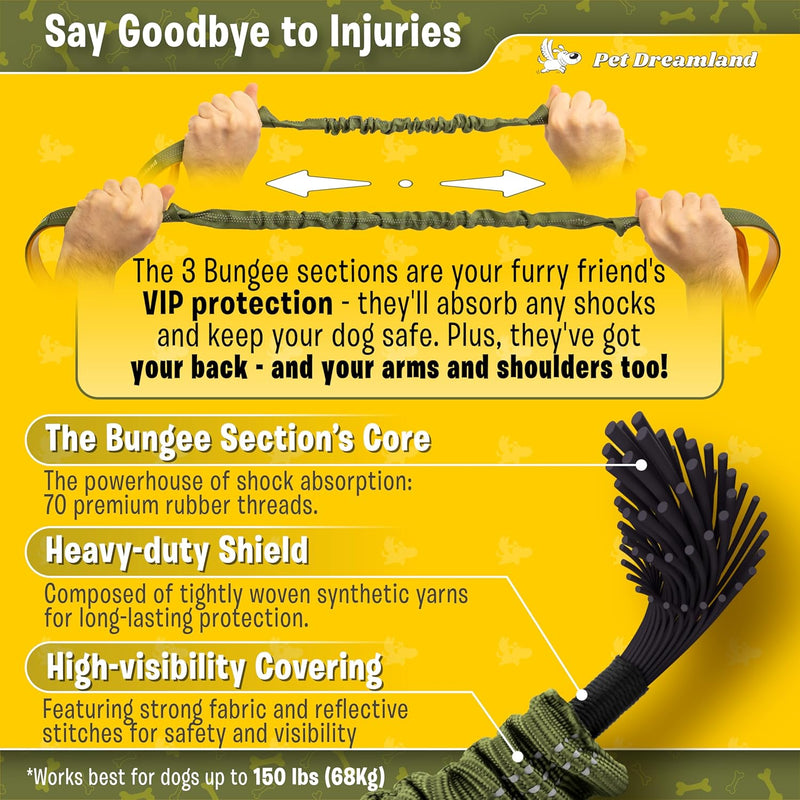 Exquisite Leash Coupler for Two Large Dogs with Tangle-Free Swivel. Dual Dog Attachment, Smooth Walks Guaranteed. You Will Absolutely Love This Amazing Gear for 2 Dogs (Grey & Blue)