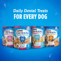 Large dog dental treats pouch with 18 chicken flavor chews