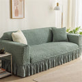 High Elastic Bubble Grid Sofa Cover 1/2/3/4 with Skirt Hem, All Season Universal Pet anti Dirt Couch Covers for Living Room