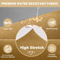 100% Waterproof Sofa Cover Non Slip Couch Cover Stretch Slipcover Leakproof Couch Protector for Kids Dogs Cats Pets, Ginger, Sofa