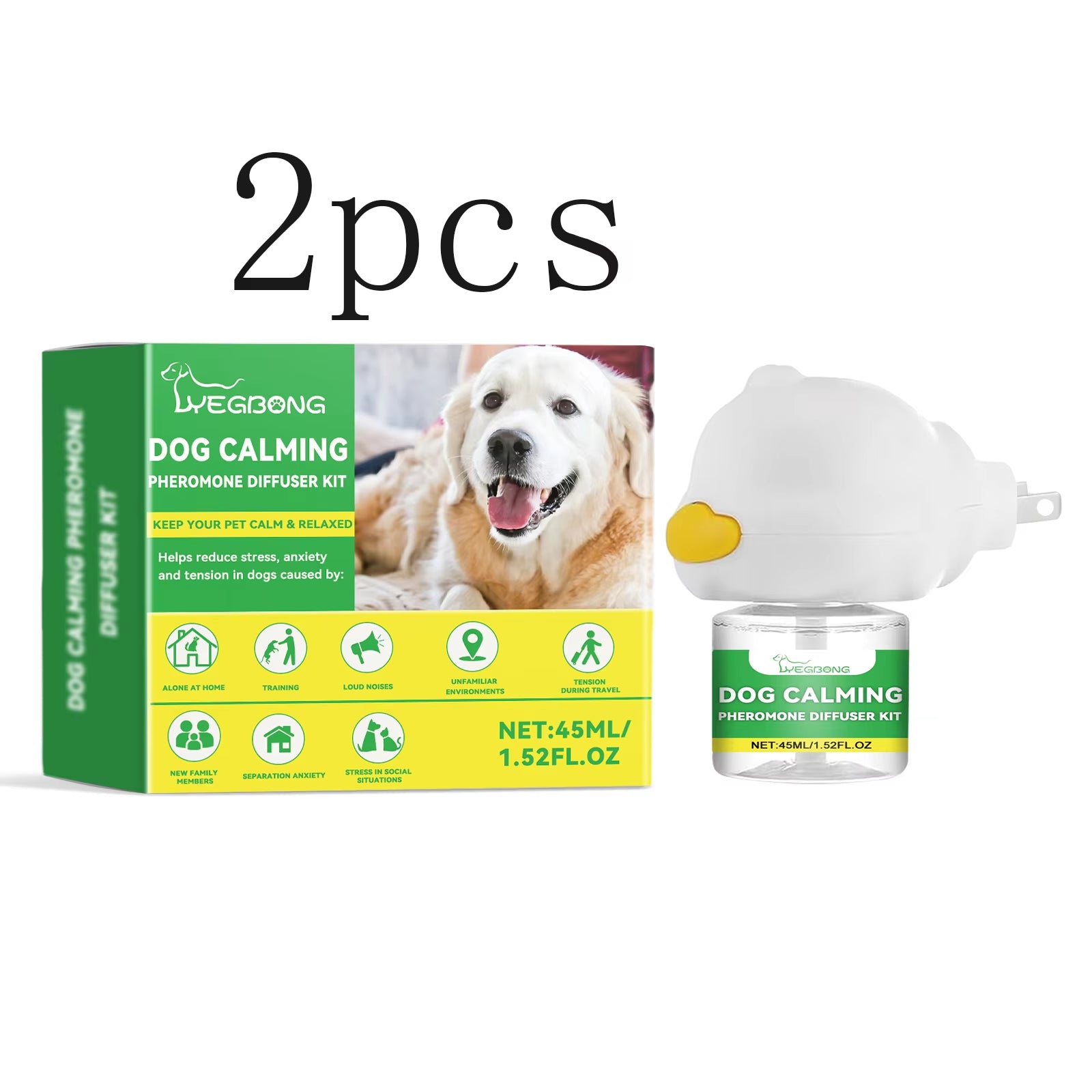 Dog Calming Diffuser Kit - for Relieving Pet Anxiety & Easing Stress in New Home Environments