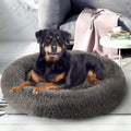 Calming Donut Pet Bed, Faux Fur Self - Warming Cuddler, Comfortable round Plush Dog & Cat Beds for Large, Medium Dogs and Cats (24''/32''/36''/44'') - PetOhPets