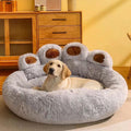 Clearance Dog Bed Cat Pet Sofa Cute Comfortable Cozy Pet Sleeping Beds for Small Dogs and Cats, Soft Fluffy Faux Fur Cat Cushion Dog Bed, Gray, 23.6 Inch - PetOhPets