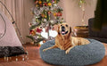 Cuddler Dog Bed | Soft Faux Fur Surface Material | Donut Pillow Bed, Machine Washable | Non - Slip Bottom | Delicate Edge - PetOhPets
