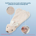 Squeaky Dog Toys with Soft Durable Fabric for Small, Medium and Large Pets Interactive Toy for Indoor Play, Supports Active Biting and Play - Hare, Medium
