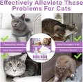 Cat Pheromones Calming Diffuser, Cat Calming Diffuser Starter Kit with Diffuser Head and 2Pcs 48Ml Vial, Efficient Relieve Anxiety Stress, 60 Days Use