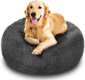 Calming Dog Bed and Cat Bed, anti Anxiety Pet Bed Dog Mat round Fluffy Dog Bed for Large Pets, Cat Beds for Indoor Cats, Comfortable Warm and Washable Dog Beds for Large Dogs (24