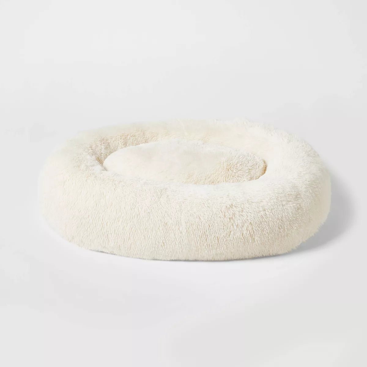 Donut Bolster Dog Bed - Boots & Barkley - Cream - PetOhPets