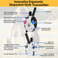 E - Collar Dog Training Collar, Rechargeable Remote + Finger Clicker, for Small to Medium Dogs, Humane Tapping Stimulation, 100 Levels, Tone, Light, 1/2 Mile 1 Dog, Zen - PetOhPets