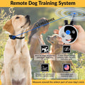 E - Collar Dog Training Collar, Rechargeable Remote + Finger Clicker, for Small to Medium Dogs, Humane Tapping Stimulation, 100 Levels, Tone, Light, 1/2 Mile 1 Dog, Zen - PetOhPets
