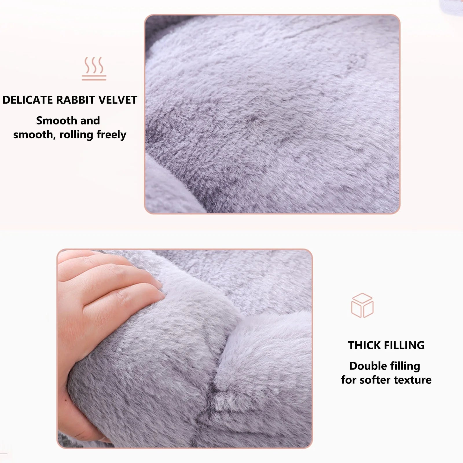 Medium Winter Warm Pet Bed with Soft Cushion, Solid