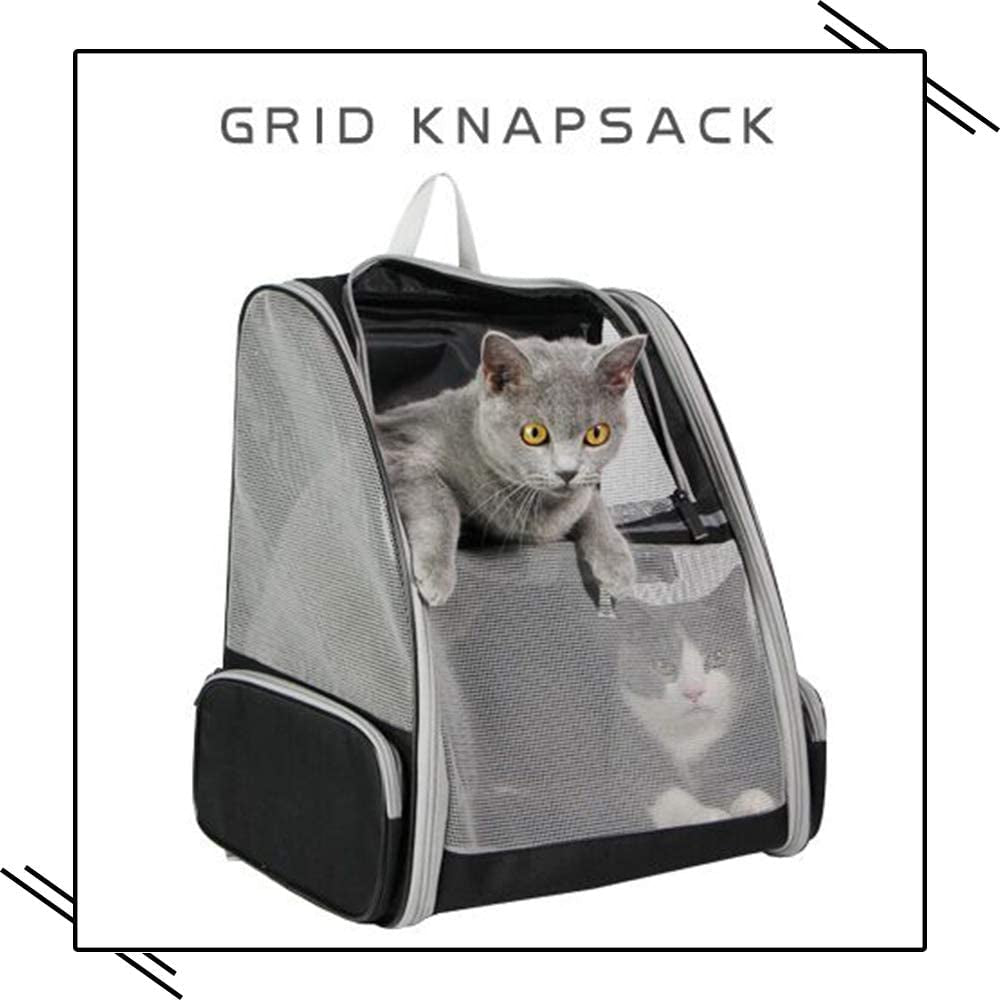 Innovative Traveler Bubble Backpack Pet Carriers for Cats and Dogs (Black) - PetOhPets