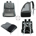 Innovative Traveler Bubble Backpack Pet Carriers for Cats and Dogs (Black) - PetOhPets