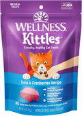 Kittles Crunchy Natural Grain Free Cat Treats, Tuna & Cranberries Recipe, All Life Stages, 6 - Ounce Bag - PetOhPets