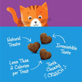 Kittles Crunchy Natural Grain Free Cat Treats, Tuna & Cranberries Recipe, All Life Stages, 6 - Ounce Bag - PetOhPets