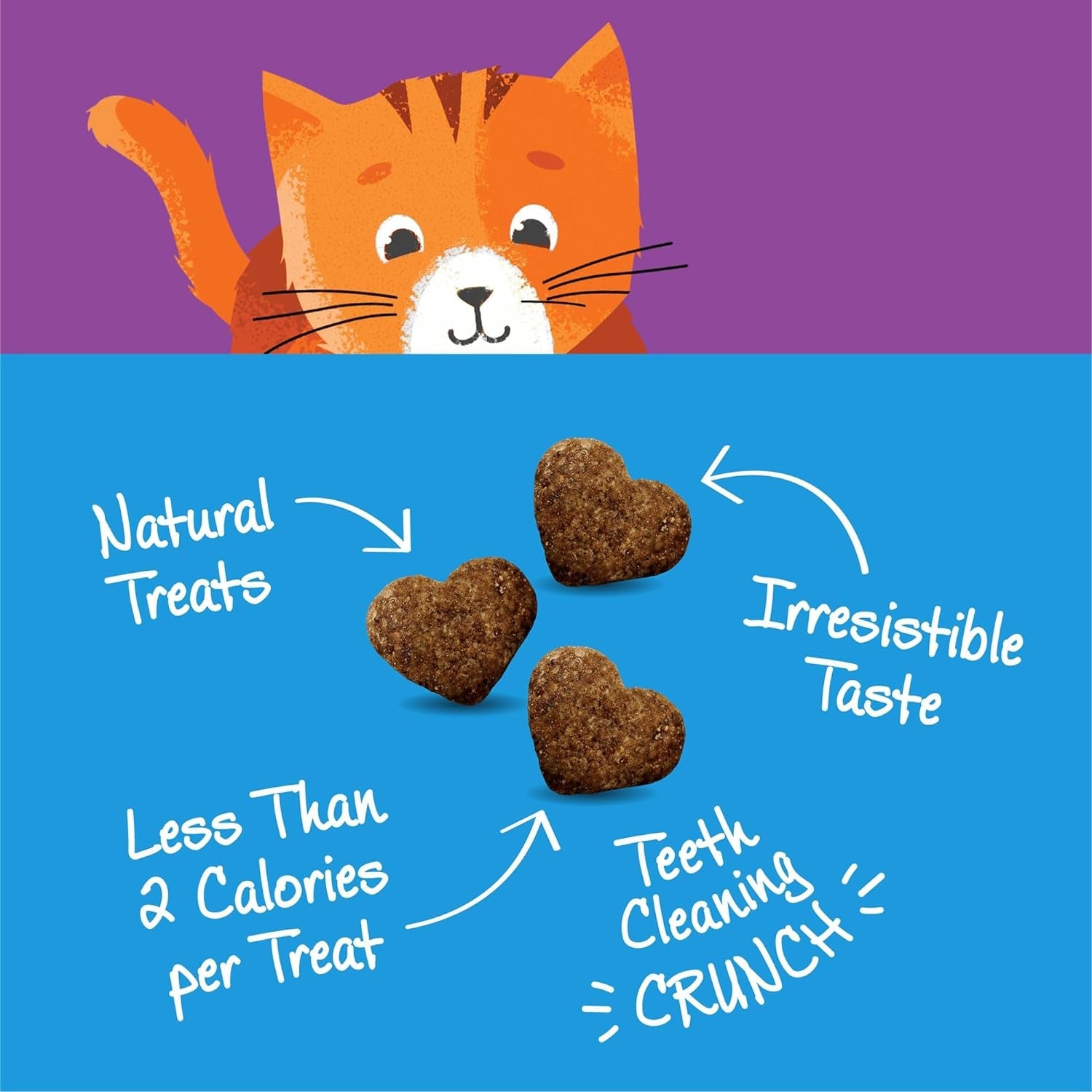 Kittles Crunchy Natural Grain Free Cat Treats, Tuna & Cranberries Recipe, All Life Stages, 6 - Ounce Bag - PetOhPets