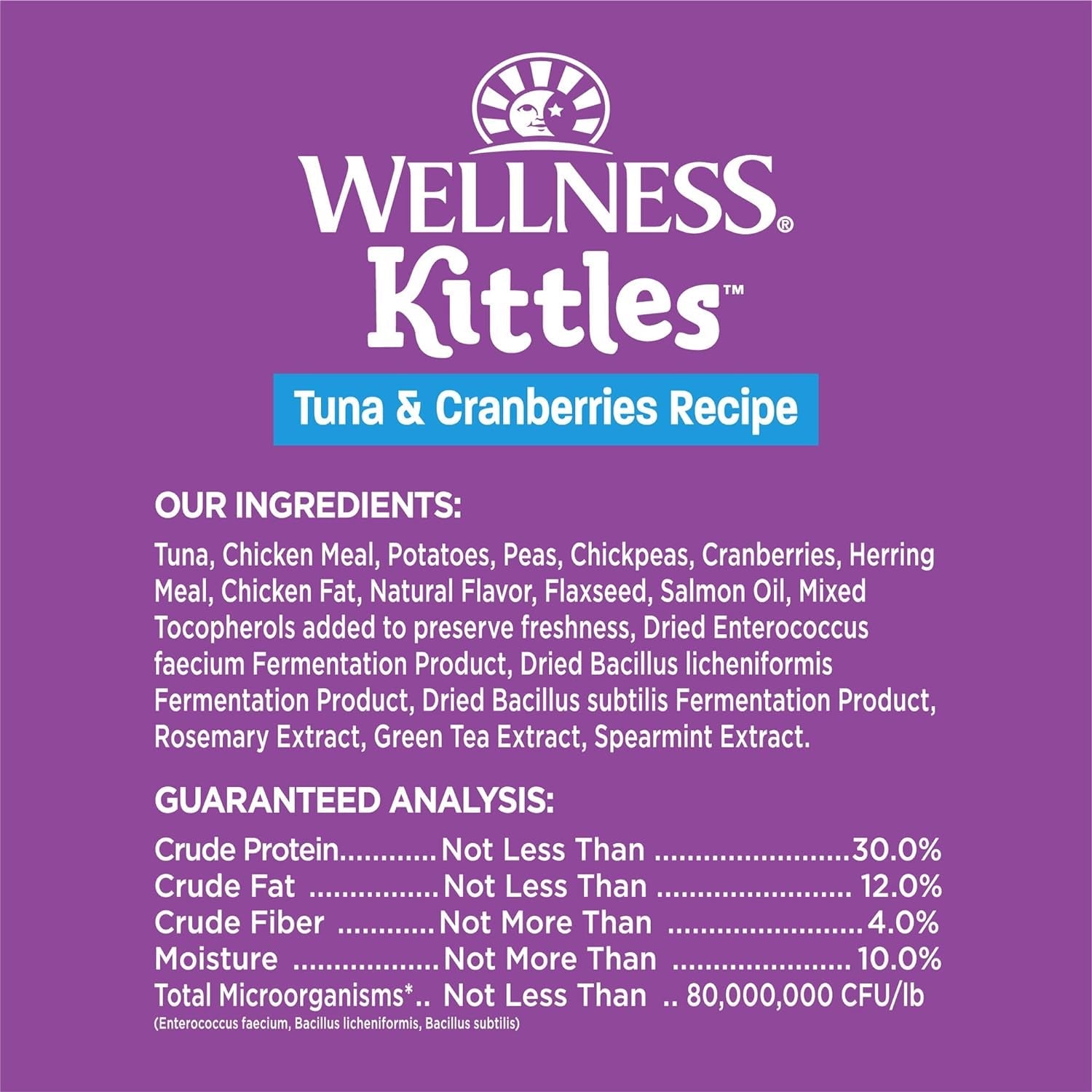 Kittles Crunchy Natural Grain Free Cat Treats, Tuna & Cranberries Recipe, All Life Stages, 6 - Ounce Bag - PetOhPets