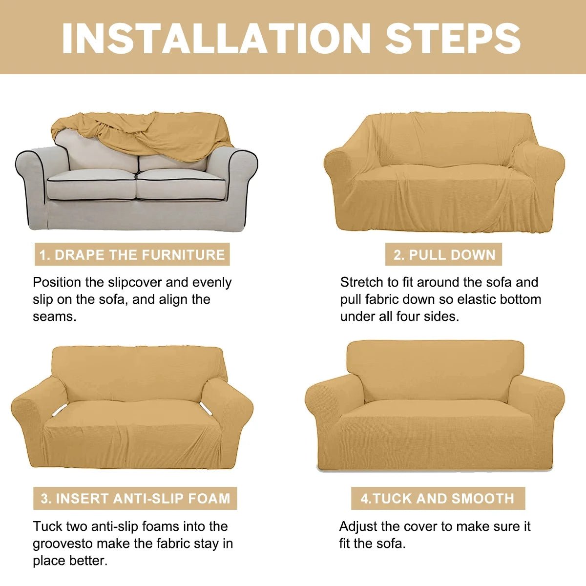 Non-Slip Couch Protector - PetOhPets