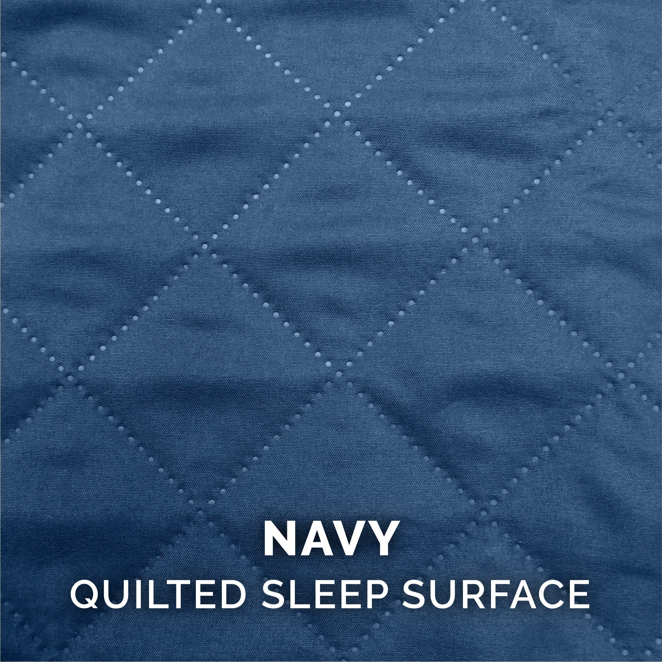 Pet Products Quilted Orthopedic Sofa Pet Bed for Dogs & Cats - Navy, Large - PetOhPets