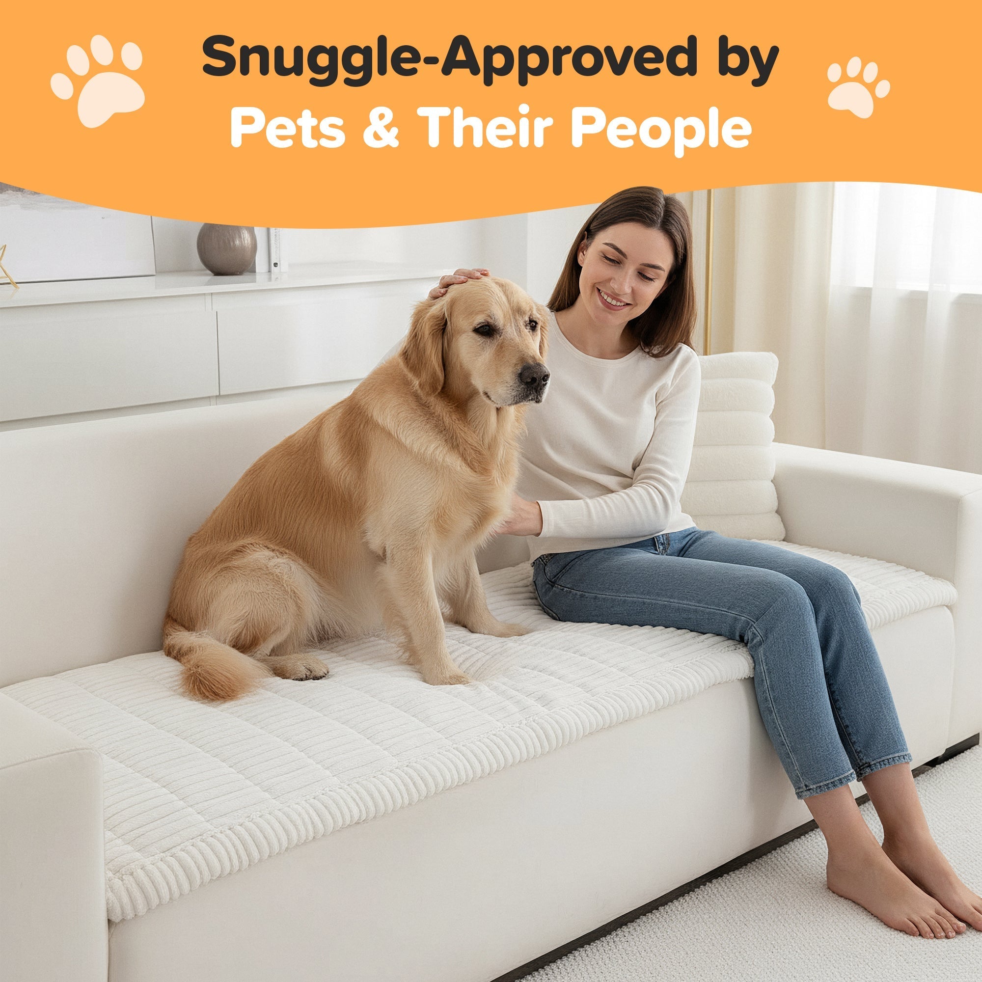 Plush Pet Couch Cover - PetOhPets