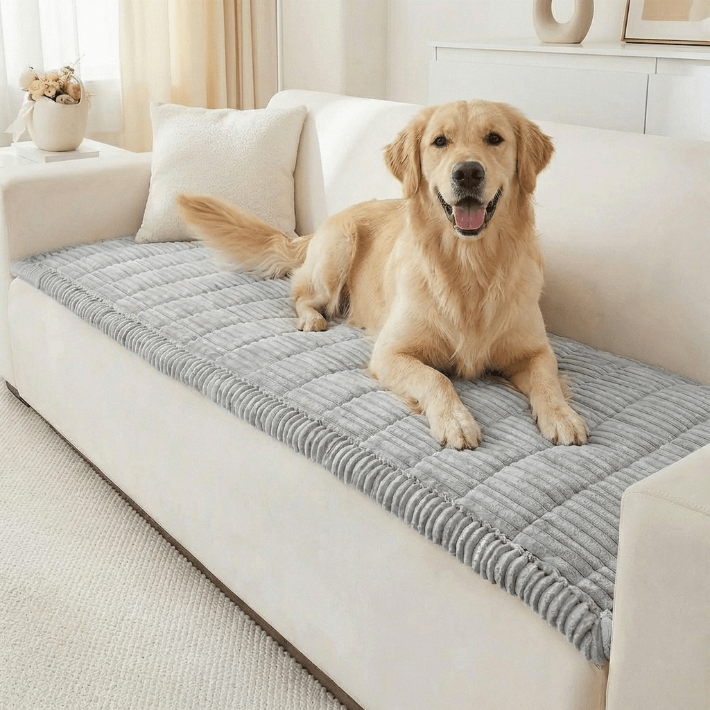 Plush Pet Couch Cover - PetOhPets