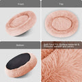 round Dog Bed Cuddler Washable round Pet Bed for Cats and Medium Dogs Comforting Dog Bed - PetOhPets