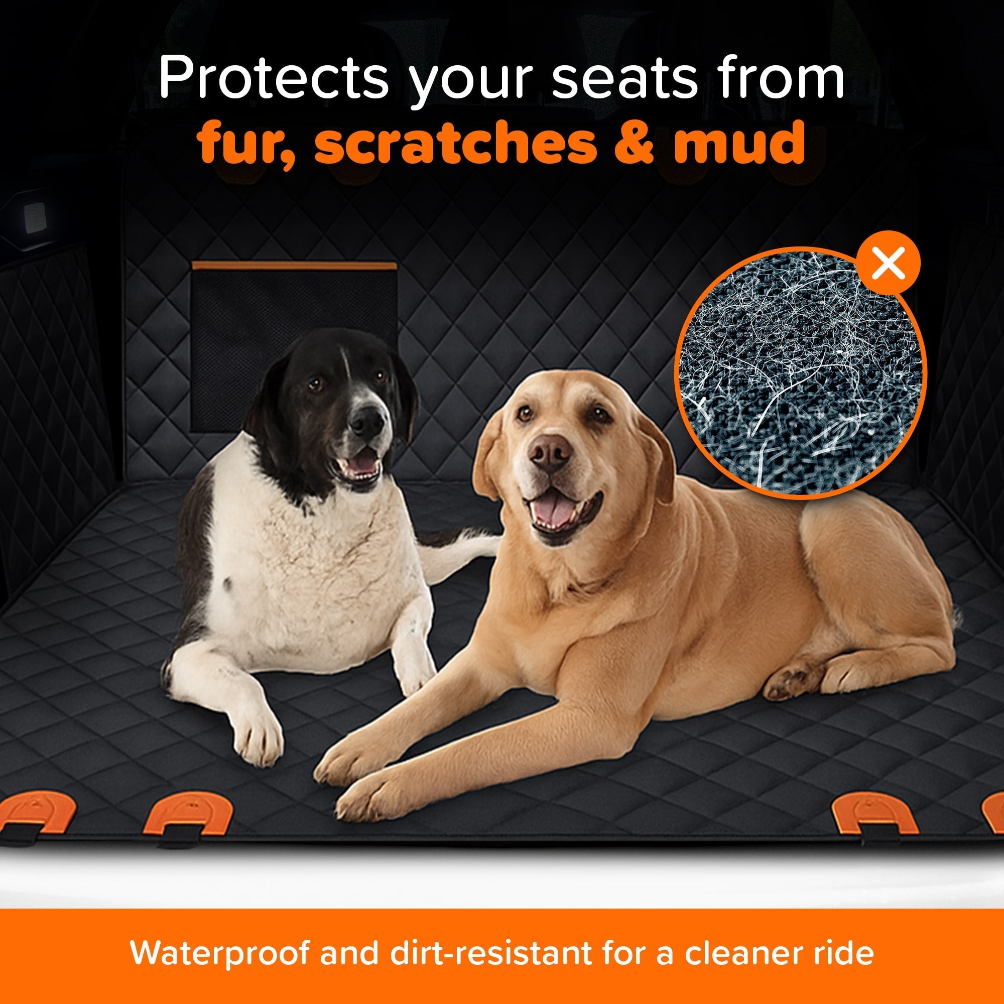 RuffRider™ Hard Bottom Dog Car Seat Protector - PetOhPets